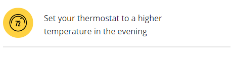 Ajusta el termostato a una temperatura más alta por la noche