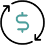 revolving money icon